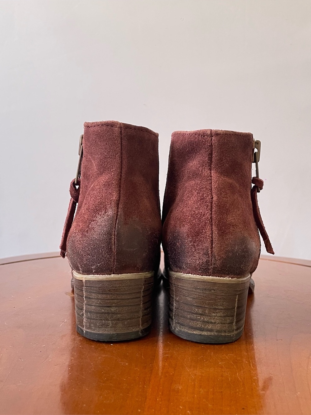 Freebird by Steven Onyx Burgundy Suede Ankle Booties | US 8 - Picture 4 of 10